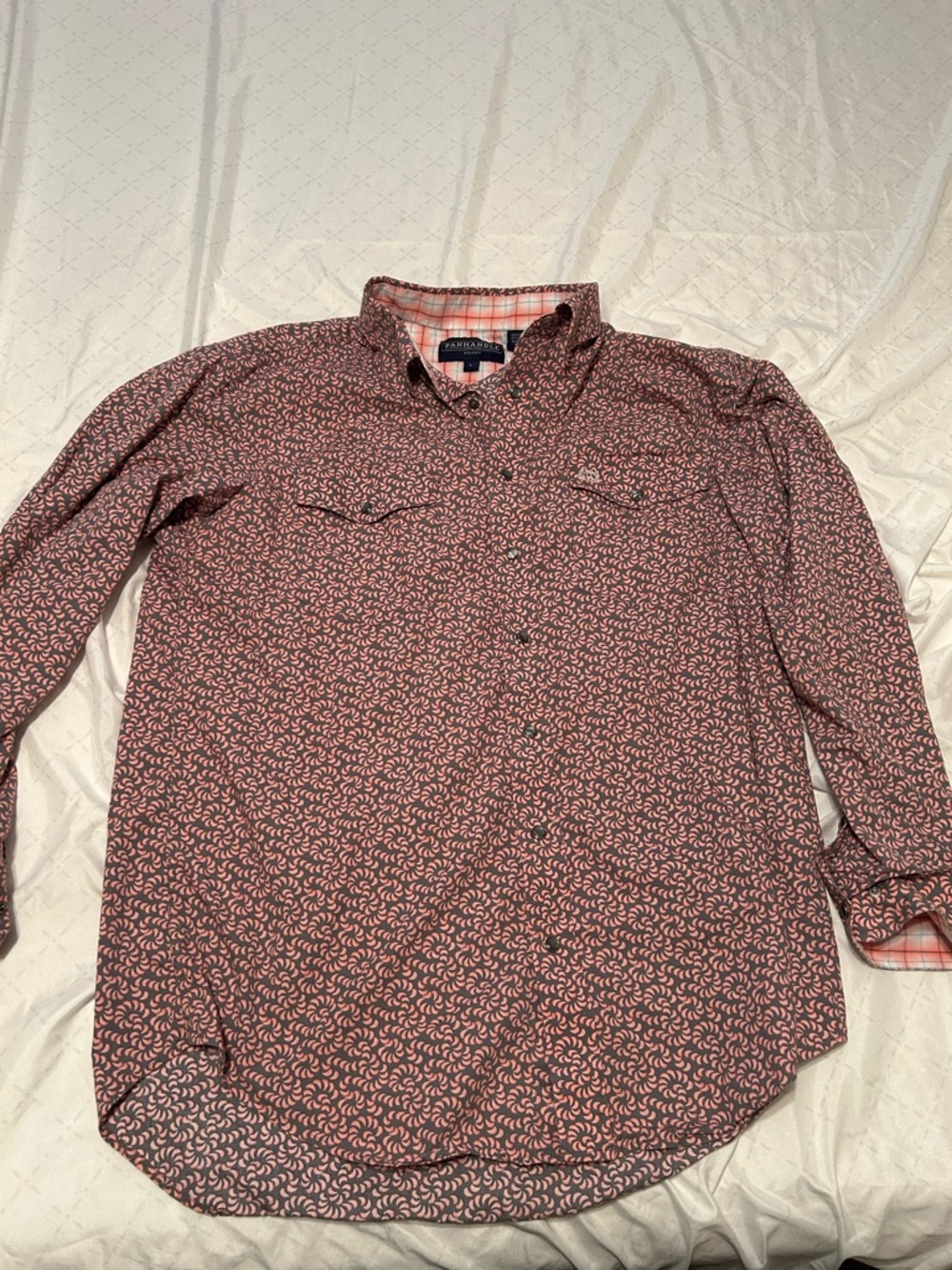 Panhandle Slim pink Patterned Long-Sleeve Button-Down Shirt